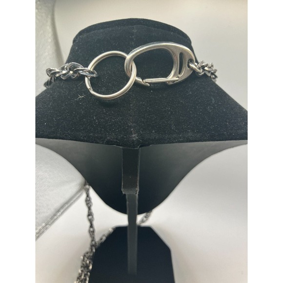 Vintage St Labre Indians Twisting Silver-Tone Chain 31.75 Inch Necklace! - Picture 5 of 9